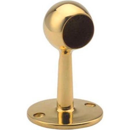 LAVI INDUSTRIES Lavi Industries, Ball End Post, for 1" Tubing, Polished Brass 00-330/1